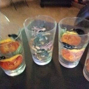 Halloween Themed Glass Tumblers Pumpkins And Ghosts